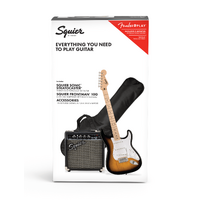 FENDER SQUIER SONIC STRATOCASTER ELECTRIC GUITAR AND AMP  PACKAGE - SUNBURST