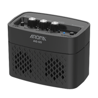 Aroma 5W Electric Guitar Rechargeable Portable Amplifier Black