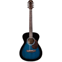Aria ADF-01 Series Folk-Body Acoustic Guitar in Blue Shade Gloss Finish