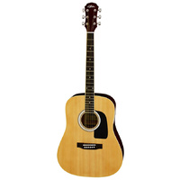 Aria ARAW15N AW-15 Dreadnought Acoustic Guitar in Natural Gloss