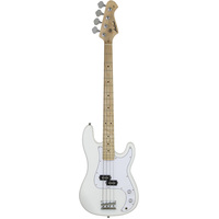 Aria STB-PB/M Series Electric Bass Guitar in White