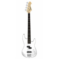 Aria STB-PJ Series Electric Bass Guitar - White