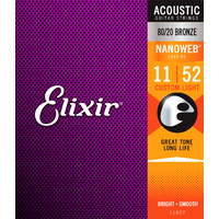 ELIXIR NANOWEB 80/20 CUSTOM LIGHT 11-52