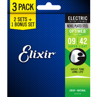 Elixir 16550 Optiweb Electric  9-42 3 Pack Super Light