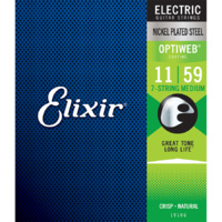 Elixir 19106 Optiweb 7-String Electric Medium 11-59