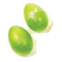 EGG MARACAS - CLEAR GREEN