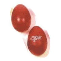 EGG MARACAS - CLEAR RED