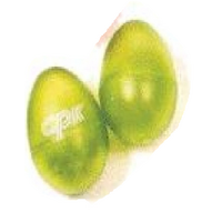 EGG MARACAS - CLEAR YELLOW