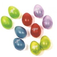 EGG MARACAS - CLEAR VARIOUS COLOURS