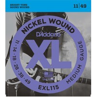 D'Addario EXL115 .11-.49 Electric Guitar Strings