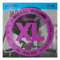 D'Addario EXL120 .09-.42 Electric Guitar Strings