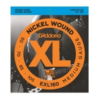 D'Addario EXL160 .50-.105 Nickel Wound Medium Gauge Electric Bass Strings