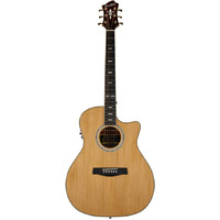 Hagstrom HSELGRA2CE Elfdalia II Series Grand Auditorium AC/EL Guitar with Cutaway in Natural