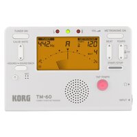 KORG KO-TM60WH TM-60 Combo Tuner Metronome with LED Screen, White