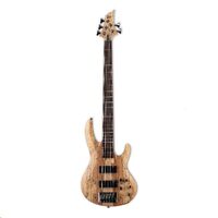 ESP LTD B-205SM Bass Guitar 5-String Natural Satin Spalted Maple Top w/ Active EQ