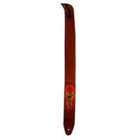 XTR 2 1/2 Rose Design Leather Guitar Strap