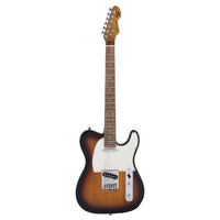 Sceptre Arlington Std Single Cutaway 3 Tone Sunburst SS w Indian Laurel Board by Levinson