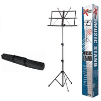 XTREME MS105 BLACK MUSIC STAND WITH BAG