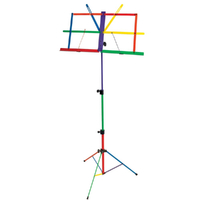 Xtreme MS109H Fold Up Music Stand Harlequin Design Rainbow Colour