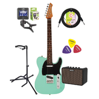 Northstar Electric Guitar, Amp & Accessorys Package - Seafoam Green T-Style