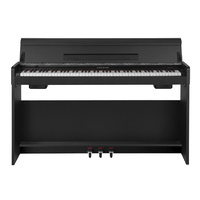 NU-X WK310 Upright 88-Key Digital Piano with Flip-Top in Black Finish