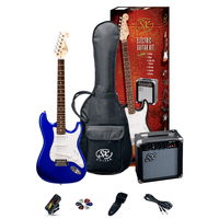 SX SE1SKEB ELECTRIC GUITAR + AMP PACKAGE