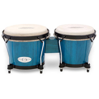 Toca 6 & 6-3/4" Synergy Series Wooden Bongos in Bahama Blue