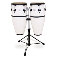 Toca 10 & 11" Synergy Series Synthetic Conga Set in White