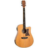 Tanglewood TRDCEFMH Reunion Australian Red Cedar Top Dreadnought C/E with Flame Mahogany B/S