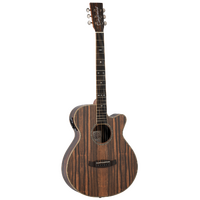 Tanglewood Reunion Pro Solid top all Ebony Super Folk C/E
