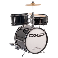 DXP JUNIOR DRUM KIT 3-PIECE METALLIC BLACK