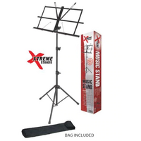 XTREME MS75 HEAVY DUTY PORTABLE MUSIC STAND WITH BAG